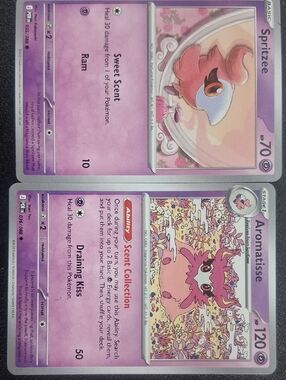 Aromatisse & Spritzee Trading Cards - Pink Collector Pair